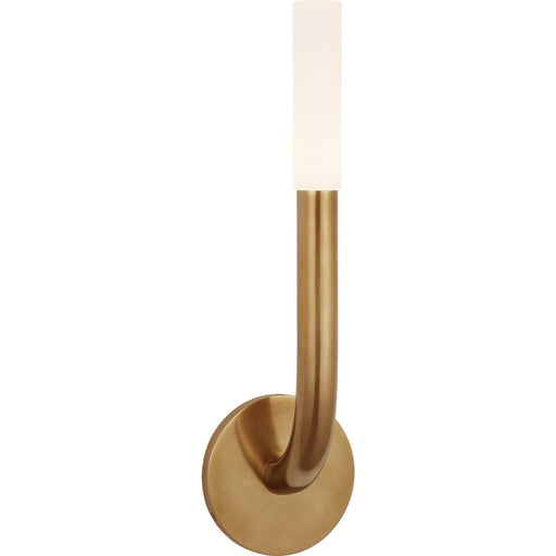 Rousseau 15" Single Wall Sconce in Antique-Burnished Brass