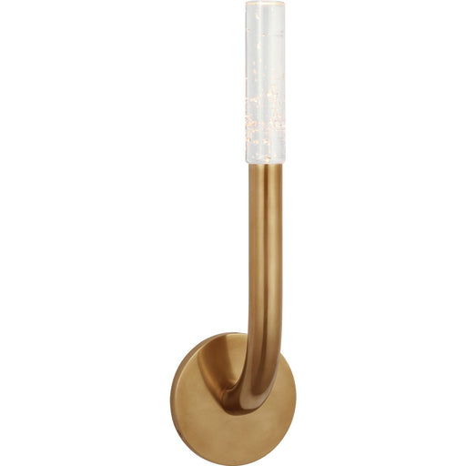 Rousseau 15" Single Wall Sconce in Antique-Burnished Brass