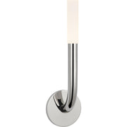Rousseau 15" Single Wall Sconce in Polished Nickel