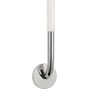 Rousseau 15" Single Wall Sconce in Polished Nickel