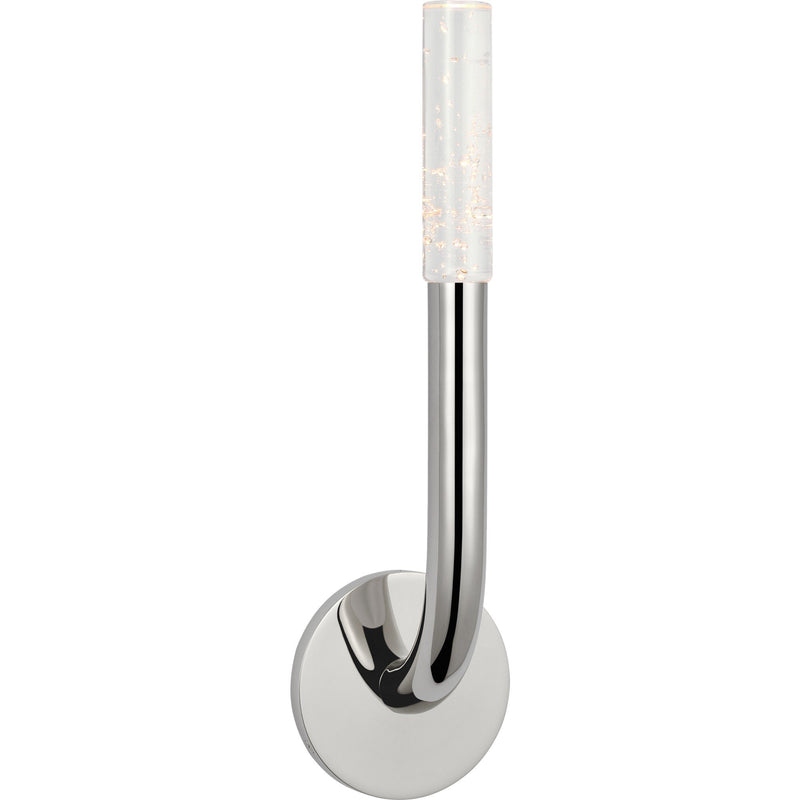 Rousseau 15" Single Wall Sconce in Polished Nickel