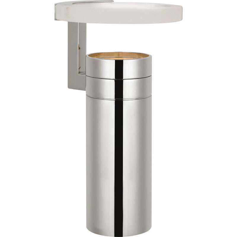 Melange 9" Rechargeable Floating Disc Accent Lamp in Polished Nickel