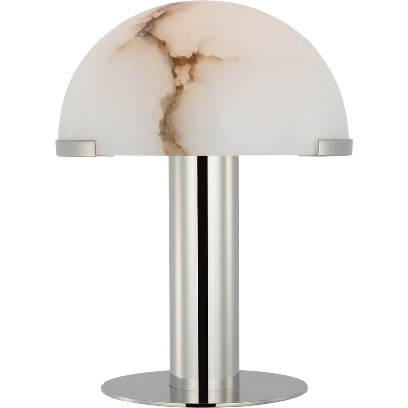 Melange 12" Rechargeable Table Lamp in Polished Nickel