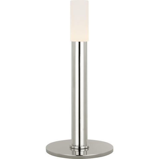 Rousseau 10" Rechargeable Accent Table Lamp in Polished Nickel