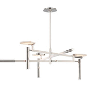 Melange 36" Floating Disc Chandelier in Polished Nickel