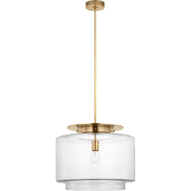 Elias 20" Pendant in Antique-Burnished Brass