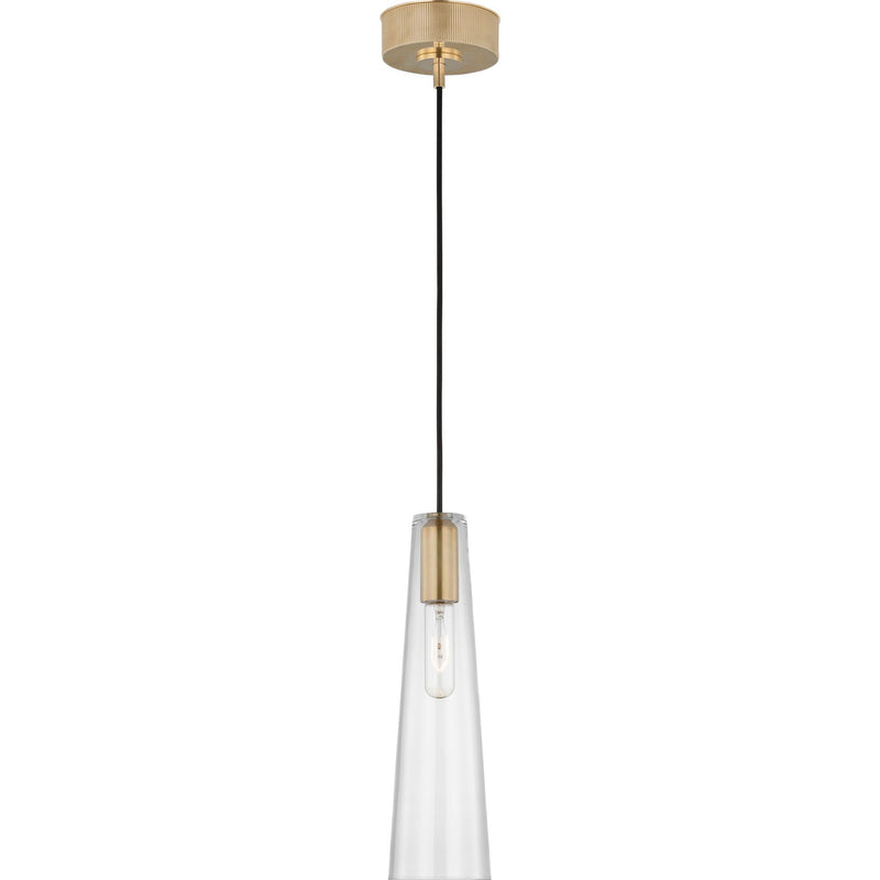 Osvaldo 4" Mini Pendant in Antique-Burnished Brass