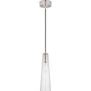 Osvaldo 4" Mini Pendant in Polished Nickel