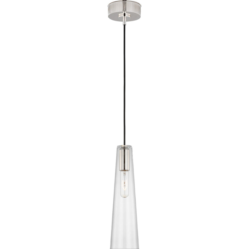 Osvaldo 4" Mini Pendant in Polished Nickel