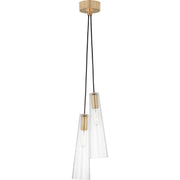 Osvaldo 2-Light Pendant in Antique-Burnished Brass