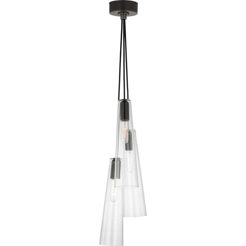 Osvaldo 3-Light Pendant in Bronze