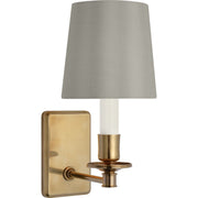 Tara 11" Wall Sconce with Bell Empire Shade in Hand-Rubbed Antique Brass