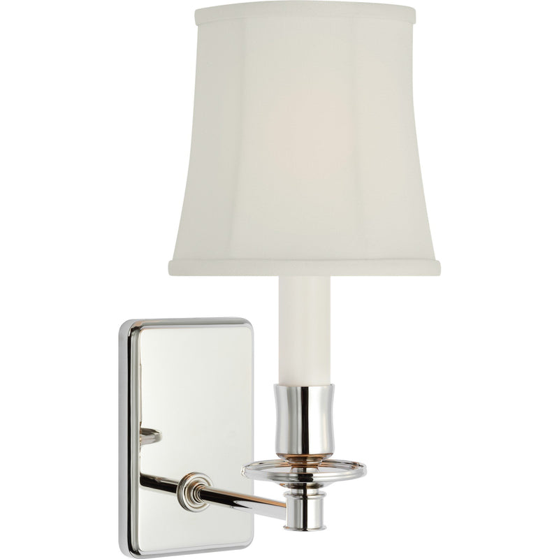 Tara 11" Wall Sconce with Bell Empire Shade in Polished Nickel