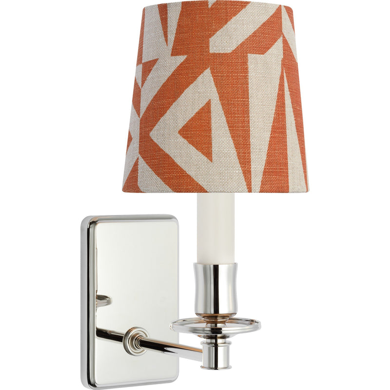 Tara 11" Wall Sconce with Bell Empire Shade in Polished Nickel