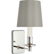 Tara 11" Wall Sconce with Bell Empire Shade in Polished Nickel