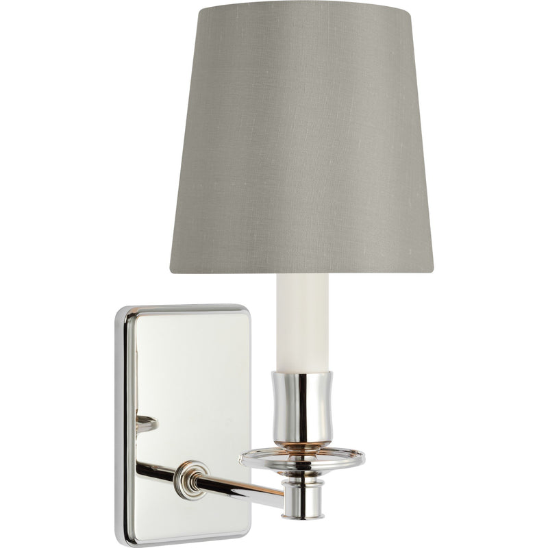 Tara 11" Wall Sconce with Bell Empire Shade in Polished Nickel