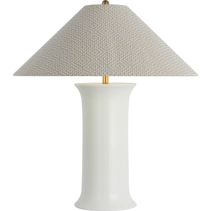 Mallory Medium Table Lamp in White Porcelain