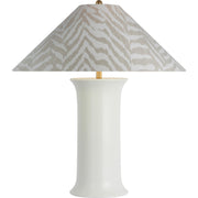 Mallory Medium Table Lamp in White Porcelain