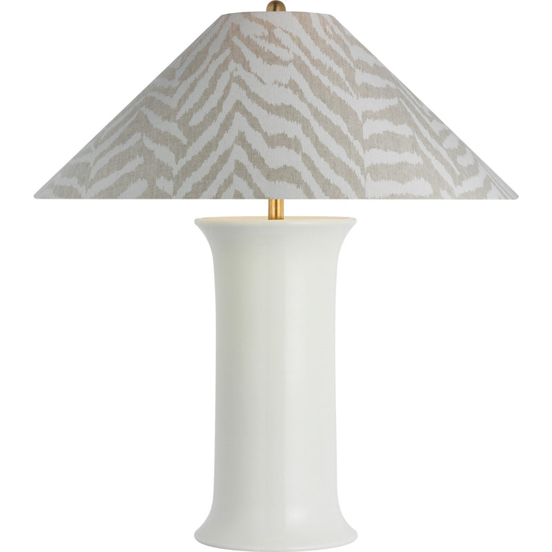 Mallory Medium Table Lamp in White Porcelain
