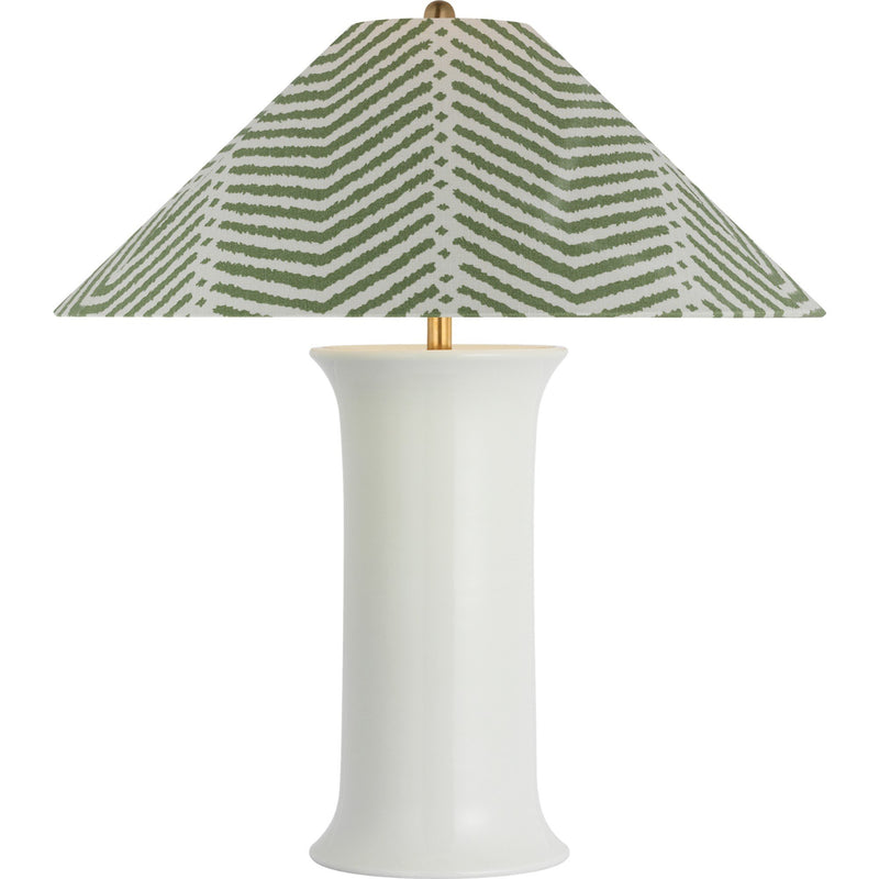 Mallory Medium Table Lamp in White Porcelain
