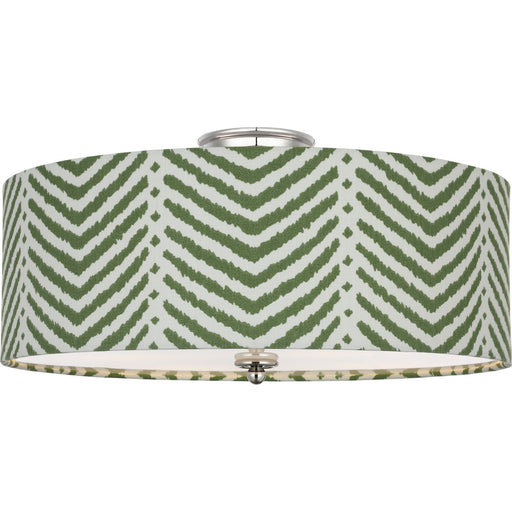 Cheever 20" 4-Light Semi-Flush Mount in Polished Nickel