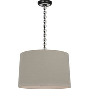 Evelyn 19" Hanging Shade Pendant in Bronze and White Oak