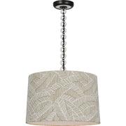 Evelyn 19" Hanging Shade Pendant in Bronze and White Oak