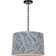 Evelyn 19" Hanging Shade Pendant in Bronze and White Oak