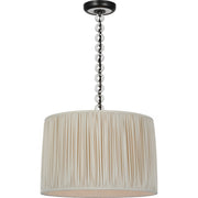 Evelyn 19" Hanging Shade Pendant in Bronze and White Oak