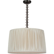 Evelyn 25" Hanging Shade Pendant in Bronze and Natural Oak