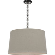 Evelyn 25" Hanging Shade Pendant in Bronze and White Oak