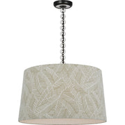 Evelyn 25" Hanging Shade Pendant in Bronze and White Oak