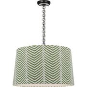 Evelyn 25" Hanging Shade Pendant in Bronze and White Oak
