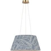 Caufield 21" Drum Pendant in Hand-Rubbed Antique Brass