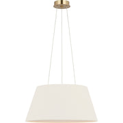 Caufield 21" Drum Pendant in Hand-Rubbed Antique Brass