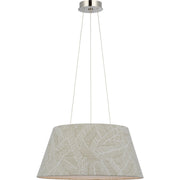 Caufield 21" Drum Pendant in Polished Nickel