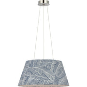 Caufield 21" Drum Pendant in Polished Nickel