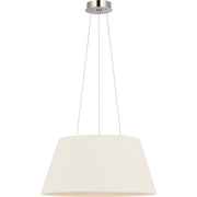 Caufield 21" Drum Pendant in Polished Nickel