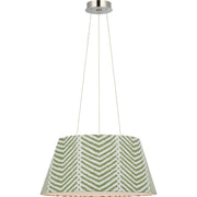 Caufield 21" Drum Pendant in Polished Nickel