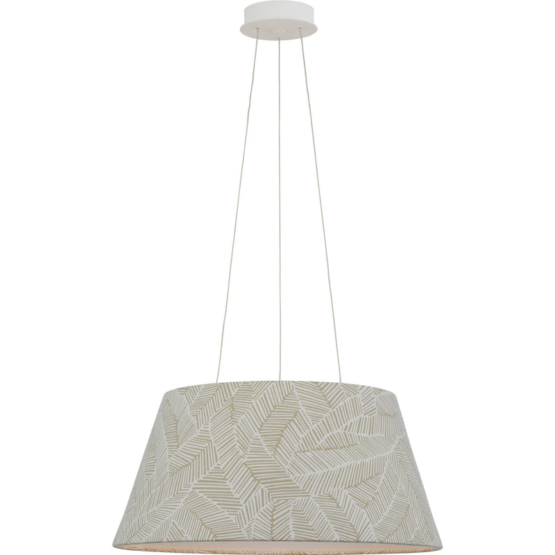 Caufield 21" Drum Pendant in Matte White