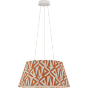 Caufield 21" Drum Pendant in Matte White