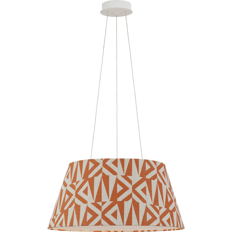 Caufield 21" Drum Pendant in Matte White