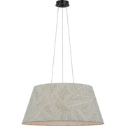 Caufield 29" Drum Pendant in Bronze
