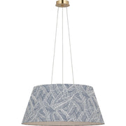 Caufield 29" Drum Pendant in Hand-Rubbed Antique Brass