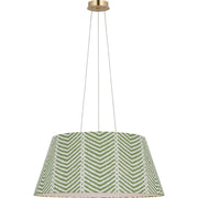 Caufield 29" Drum Pendant in Hand-Rubbed Antique Brass