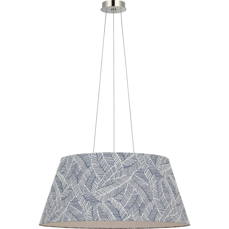 Caufield 29" Drum Pendant in Polished Nickel