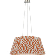 Caufield 29" Drum Pendant in Polished Nickel