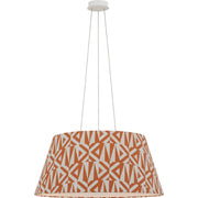 Caufield 29" Drum Pendant in Matte White