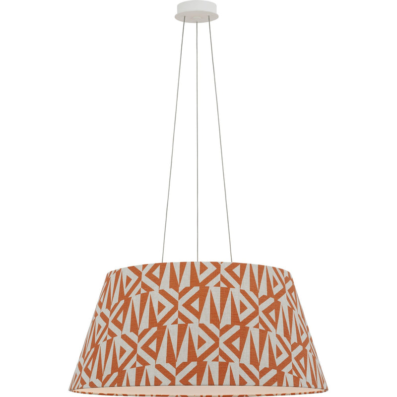 Caufield 29" Drum Pendant in Matte White