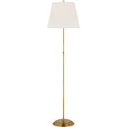 Wyatt 52" Floor Lamp in Hand-Rubbed Antique Brass